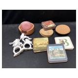 Coasters and napkin rings