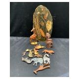 African wood animals