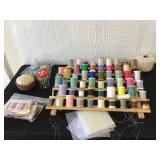 Thread holder and misc needlework supplies