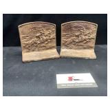Cast iron book ends