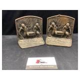 Cast iron book ends