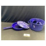 Enamel camp cook set