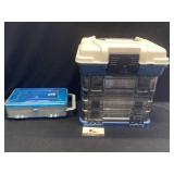 Plano organizers with fishing tackle