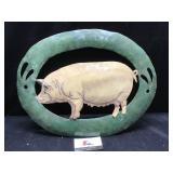 Metal Pig Wall Decor