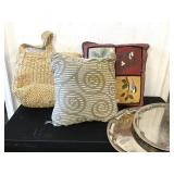 Pillows, Trays, Basket