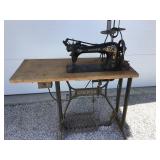 Singer Sewing Machine and Table