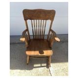 Wooden rocking chair
