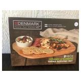 Ceramic and Bamboo serving set - new in box