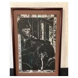 Block print by Elizabeth Hamilton