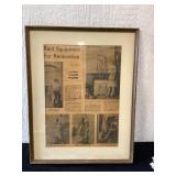 Chicago Sun Times Framed article of Jan