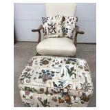 Arm Chair and Ottoman