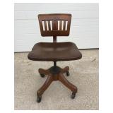 Vintage Wood Office Chair