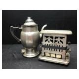 Vintage Tea Pot & Toaster