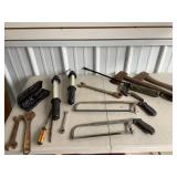 Grease Gun, Axes, Saws, Miscellaneous Tools