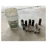Hitch misc & 5 gallon buckets