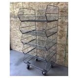 Rolling Basket Rack
