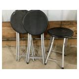 Four Foldable Stools