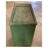Retro Green Trash Bin