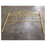 Yellow Metal Headboard