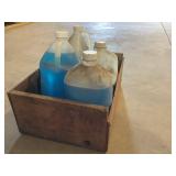 Windshield Fluid in Wood Crate