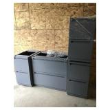 Four Pieces Filing Cabinets