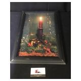 Framed Print - Burning Candle