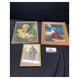 Religious Prints & Thermometer