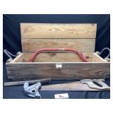 Wire Brushes & Wood Crate