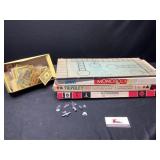 Vintage Monopoly w/Metal Pieces & Games