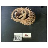 Nine Planter Wheel Plates