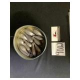 Tin of Fishing Weights