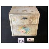 Vintage metal Bread Box