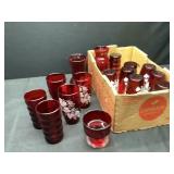 Misc Red Glassware