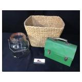 American Thermos Lunch Box, Basket & Misc