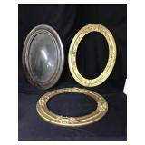 Oval Frames- one has glass