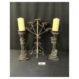 Candle Holders w/Monkeys