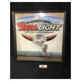 Coors Light Framed Mirror
