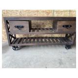 Sofa Table on Rollers