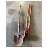 Post Hole Digger & Shovel