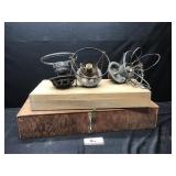 Lamp Parts & Wooden Boxes