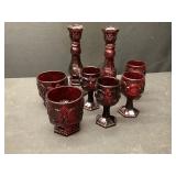 Avon Candlesticks, S & P, Dishes