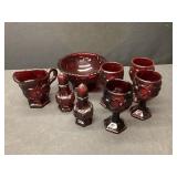 Avon Bowl, Creamer, Goblet