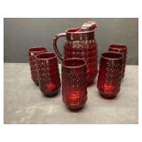 Avon Pitcher & 5 Glasses