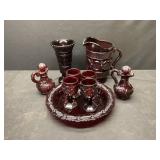 Avon Pitcher, Vase, Cruets & Misc