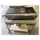 Griddle in Rolling Table/ Cart