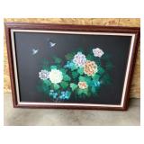 Flower Painted Framed
