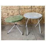 Pair of Exterior Metal Tables