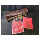 Frank Holton & Co trumpet with Sheet Music