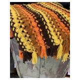 Multi-Color Striped Afghan