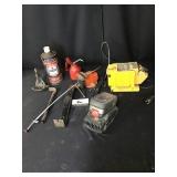 Drill Sharpener, Battery Charger, Small Vise, Pry